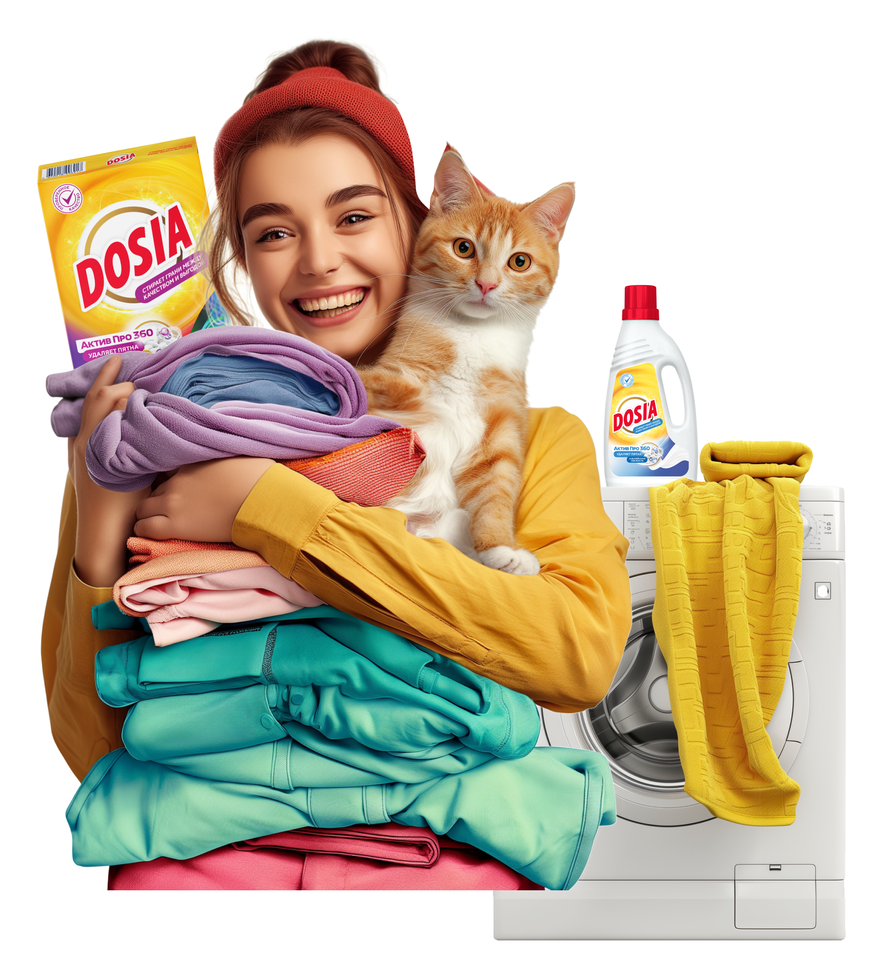 Dosia: стиральные порошки и гели для стирки
